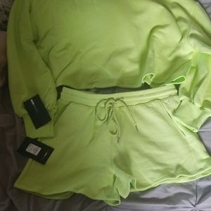 Fashion nova cropped sweatsuit